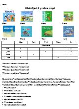Bài tập kiểm tra Tiếng anh lớp 4 - Unit 8 What subjects do you have today